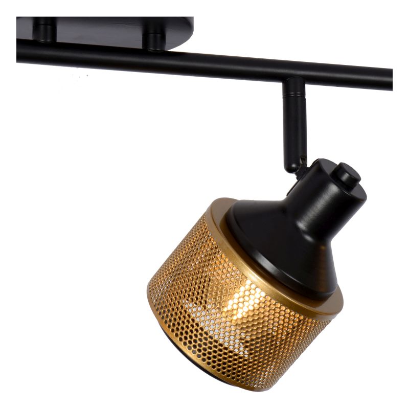 Lucide RAFA - Stropné bodové svietidlo - 4xE14 - Čierne